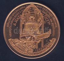 1989. "A Magyar Köztársaság kikiáltásának emlékére" Br emlékérem T:2