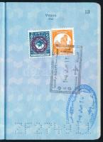 2003 Magyar Köztársaság által kiállított útlevél jordán és egyiptomi vízumokkal