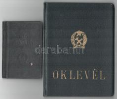 1955 Geológus oklevél és egyetemi diákigazolvány