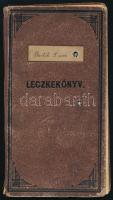 1930 Bp., A Budapesti Magyar Királyi Közgazdaságtudományi Kar által kiállított leckekönyv gróf Teleki Pál és mások aláírásával