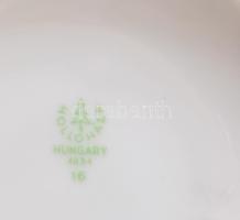 Hollóházi 4 darab porcelán korsó, jelzett, m: 15,5 cm alatt