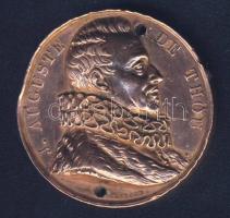Franciaország 1817. "J. Auguste de Thou történetíró halálának 200. évfordulója" alkalmából kiadott Br emlékérem. Szign. Gayrard T:2- két lyuk, ph.