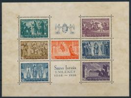 1938 Szent István blokk (8.000) (ránc / crease)