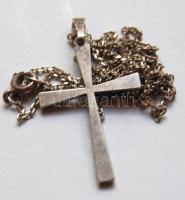 Ezüst lánc, ezüst kereszt medállal