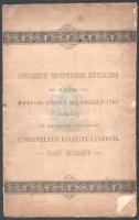 1896 Győrvármegye törvényhatósági bizottságának hazánk ezeréves fennállása emlékezetére Győrött 1896. évi május hó 11-én tartott ünnepélyes közgyüléséről felvett jegyzőkönyv. (Győr), Gross Testvérek-ny., 18+(2) p. Kiadói papírkötés, kissé viseltes borítóval, kis lapszéli sérülésekkel, szamárfüles lapokkal.