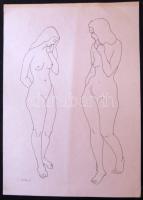 Szilárd Klára(1921-): Tus-papír 43 x 60 cm