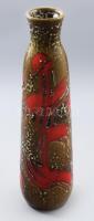 Stilizált állatfigurás retro kerámia váza. Jelzés nélkül, kopással, m: 37,5 cm