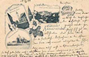 1899 Komárom mit Offiziers Pavillon