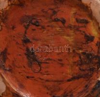 Tófej váza. Jelzés nélkül, kopással, m: 23 cm