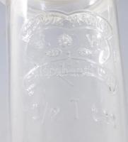 Schütz Marke antik befőttes üveg. Feliratokkal, hibátlan, m: 21,5 cm