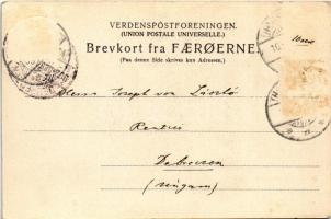 1902 Tórshavn, Thorshavn (Faroe Islands); whale hunters (EK)