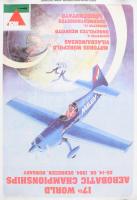 Műrepülő plakát tétel, 3 db: 
1989 Hungary Békéscsaba, műrepülő EB 1989, plakát, jelzett a dúcon, h...