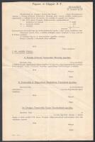 1934 Frommer Liliput pisztoly képes reklám nyomtatvány és megrendelő lap FÉG gyár