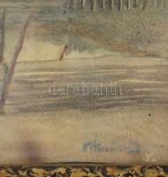 E. Horváth István (?-?), működött a XX. sz. első felében: Ház a hegyekben (Erdély v. Felvidék?). Akv...