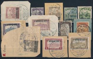 Nyugat-Magyarország III. 1921 12 klf bélyeg Bodor vizsgálójellel (7.450)