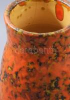 Tófej váza. Kopott, repedt, m: 25,5 cm