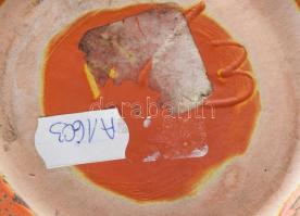 Tófej váza. Jelzett, mázhibás, m: 22 cm