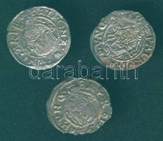 Miksa 1564-1576. Denár Ag (2x) T.3- + Rudolf 1576-1608. Denár Ag T:3 kitörés