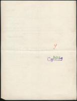 1917 A Magyar Petróleum Ipar Rt. fejléces számlán írt igazolás, hajtott