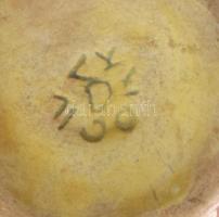 Gorka Iparművészeti váza. Jelzett, ragasztott, m:17,5 cm