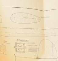 1979 "Denevér" repülőmodell tervrajza, terv.: Purgai Lajos, Modellező tervrajzsorozat 3., ...