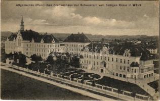 Wels, Allgemeines öffentliches Krankenhaus der Schwestern vom heiligen Kreuz / hospital (Rb)