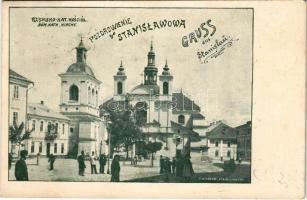 1898 (Vorläufer) Ivano-Frankivsk, Stanislawów, Stanislau; Rzymsko-kat. kosciól / Röm. kath. Kirche / Catholic church (fl)