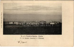 1905 Zboriv, Zborów; K.u.K. Cavalerie-Kaserne / C. i. k. koszary kawalerji / K.u.K. military, cavalry barracks. Verlag Rachel Morgen (fa)