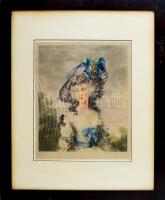 Gainsborough után, Sydney Ernest Wilson (1869-) metszése, 2 db mű: Lady Sheffield és Mary Graham por...