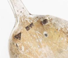 6 db ezüst (Ag) kiskanál jelzett össz 83 g