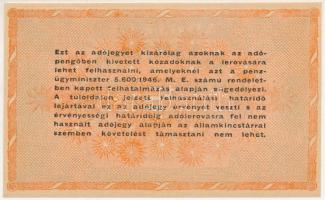 1946. 100.000.000AP vízjeles papíron, az egyik sarkánál illesztőkerettel T:AU
Adamo P55