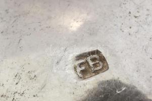 6 db ezüst (Ag) teáskanál készletben, h: 14,5 cm, jelzett 136 g