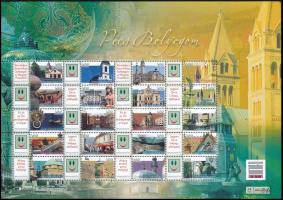 2009 Pécs bélyegem - Értékjelzés nélkül promóciós teljes ív sorszám nélkül (12.500)