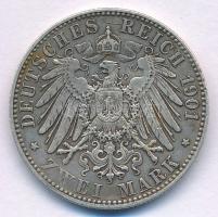 Német Birodalom / Poroszország 1901. 2M Ag "200 éves a királyság" T:XF
German Empire / Pr...