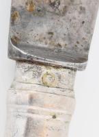 6 db ezüst nyelű kés készletben jelzett dianás, 26 cm