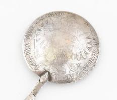 6 darabos kiskanál készlet, Ezüst (Ag) 1875-80-as ezüst florin érmékből. aranyozott 116 g 12 cm