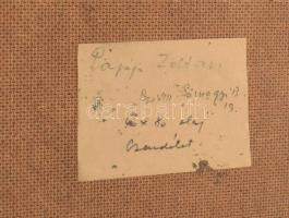 Papp Zoltán (1924-2013): Csendélet, 1972. Olaj, farost, jelzett, hátoldalán autográf felirattal és K...