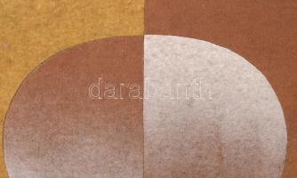 HE jelzéssel (Julian Henryk Raczko?): Négylevelű lóhere (cím nélkül), 1970-80 körül. Festékkel fújt ...