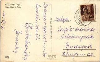 1943 Érmihályfalva, Valea lui Mihai; Községháza és Posta / town hall, post office + "NAGYVÁRAD-...