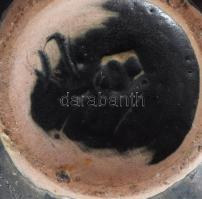 Bodrogkeresztúri kisváza. Jelzett, repedt, m: 10,5 cm