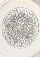 6 + 1 darabos mexikói ezüst kínáló tálka készlet. jelzett 925-ös, inka mintás össz 164g