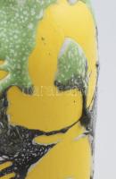 Erdélyi István: Élénk színezésű váza. Jelzés nélkül, kis kopással, m: 31,5 cm