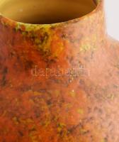 Nagyméretű retro kerámia padlóváza. Jelzés nélkül, szájánál lepattanással, repedt, m: /// KIZÁRÓLAG ...