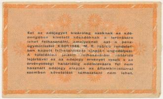 1946. 100.000.000AP T:F,VG kis anyaghiba, a széleken ragasztócsík, de nem ragasztott!
Adamo P55