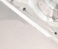 Nagy tálca. Ezüst (Ag) masszív, jelzett, dianás, T.E. mesterjegyes, 1950 g 70x40 cm