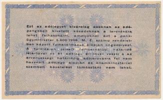 1946. 10.000.000AP sárgás, vízjeles papír T:F apró szakadás
Adamo P54A