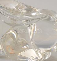 Nacthmann öntött ólomkristály nyúl asztaldísz. Jelzett, hibátlan, h: 10 cm