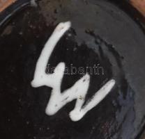 Majoros János: Zsugormázas váza. Jelzett, hibátlan, m: 21 cm