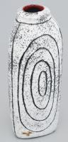 Pál Ilona (1937-2016): Váza koncentrikus körökkel. Jelzés nélkül, hibátlan, m: 30,5 cm