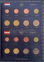 1999-2002. 1c-2E (96xklf), 12 ország Euró érméit tartalmazó szett speciális Leuchtturm gyűrűs albumb...